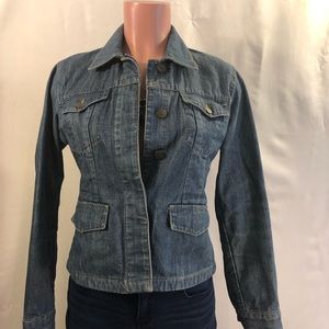 Eddie Bauer Women & Lady  Denim Jacket Petite S (4-6)